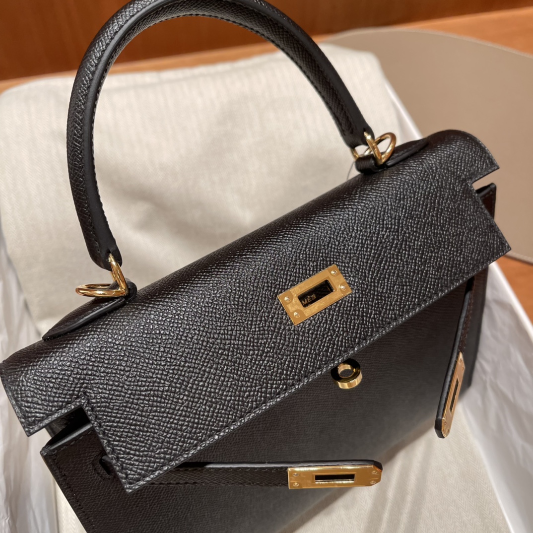 에르메스 켈리백25 블랙 금장 앱송